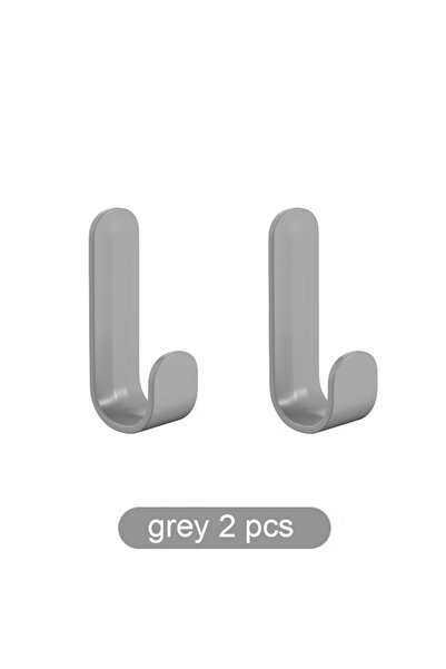 Choice grey 2 cps Heavy Duty Adhesive Hooks, No Drill Wall Hooks for Kitchen ...