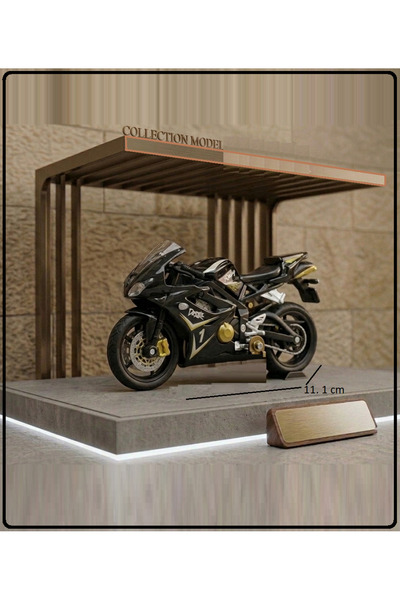 OYUNCAKSAHİLİ Kawasaki Ninja ZX6R Tarzıyla Model Motorsiklet Motor 11cm Kolek...