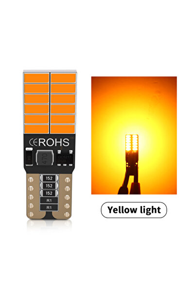 Choice5 مصباحان أصليان من نوع W5W T10 LED للسيارة، لون أصفر، إضاءة داخلية بتق...