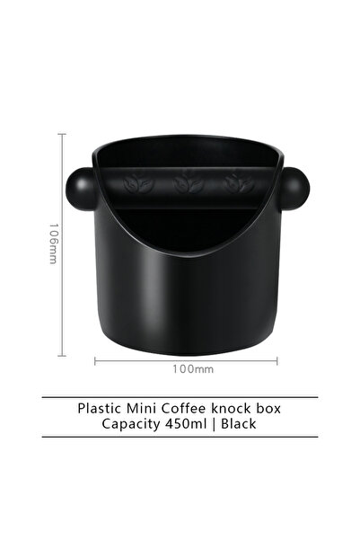 Choice1 FZT01-black Coffee Knock Box For Grind Waste Grounds Dump Anti-slip P...