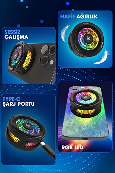 ZOİNCO Cold Dome Telefon Soğutucu Radiatörlü fan - Tablet & Telefon Uyumlu