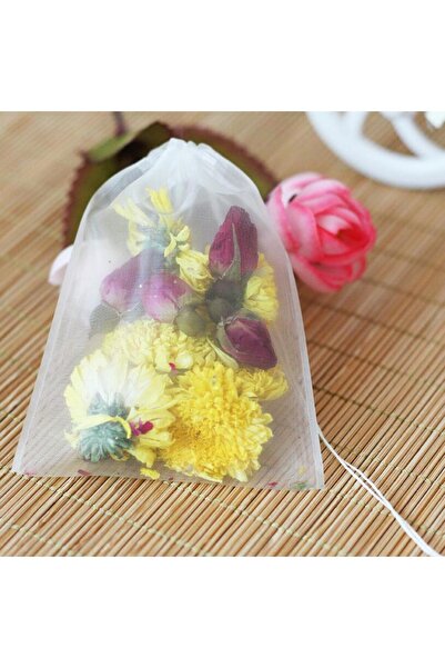 Choice 5x6cm 50pcs/lot Empty Tea Bag Nylon Material Teabags With String Heal ...
