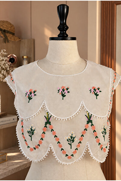 jasmina store Crispy Floral Motif Collar