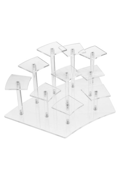 Choice3 Transparent 10 Seat 8/10 Tier Acrylic Display Riser Shlef Layered Dis...