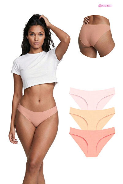 Newlilla 301 Kadın Dikişsiz Lazer Bikini Külot Paketi 301-v2