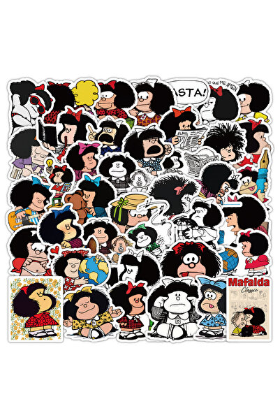 Choice 50Pcs 50Pcs Cute Cartoon Mafalda Stickers DIY Stickers Scrapbooking Ph...