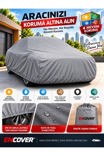 EnCover DS 4 Hatchback Uyumlu Araba Çadırı Araba Brandası Su Geçirmez Oto Branda