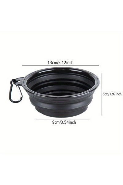Choice Black Dog Folding Bowl Portable Dog Travel Bowl Dog Food Water Bowl fo...