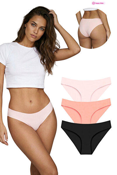 Newlilla 301 Women's Seamless Laser Bikini Panties Pack 301-v4