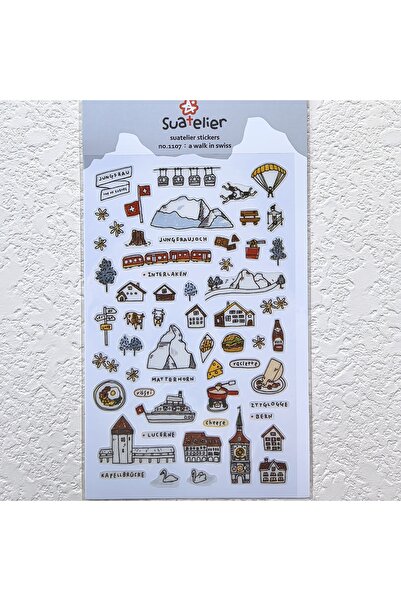 Choice3 1107-swiss Korean Import Suatelier European Travel City Seoul Sticker...