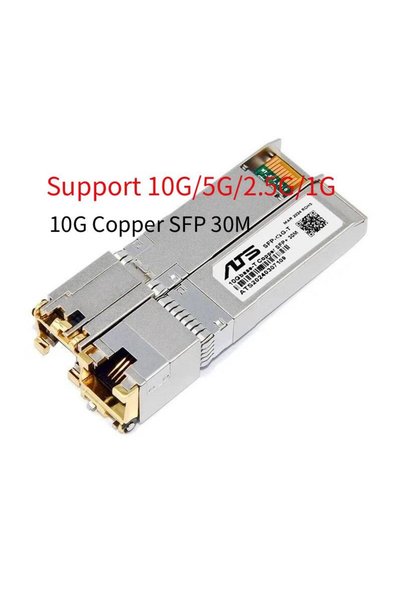 choice2 2pcs 10G -30M 10G 2.5G SFP+10GBase-T RJ45 Copper Module 10G/5G/2.5G C...
