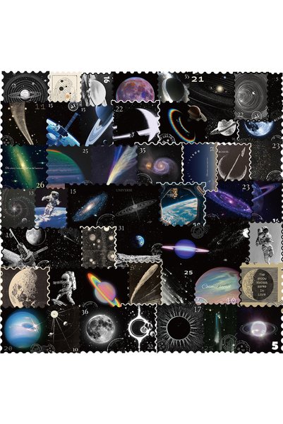 Choice 50PCS 50pcs Mysterious Universe Planet Stickers DIY Decoration For Mot...