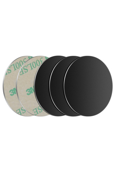 Choice14 5pcs Black Round Metal Plate For Magnetic Car Phone Holder Universal...