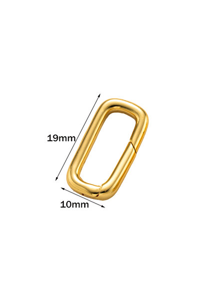 Choice 18K Gold 19X10mm 2pcs 14K18K Gold Filled Oval Clasp Spring Claps Conne...