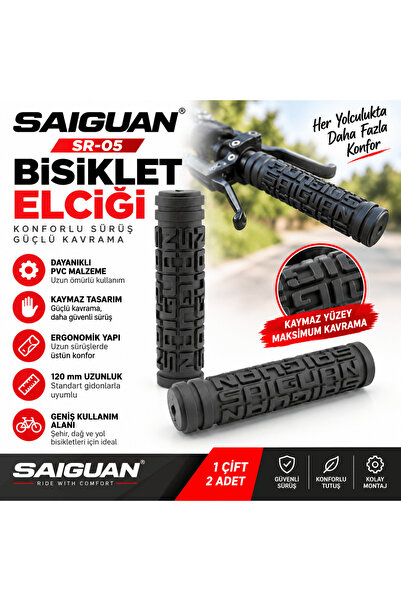 Saiguan Bisiklet Elciği 120mm, Pvc, Sr-05 - Siyah