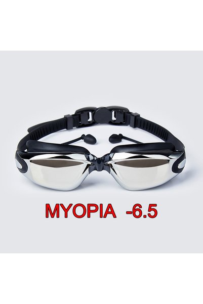 Choice10 Black MYOPIA -6.5 Men Women Myopia Swim Goggles Adults Professional ...
