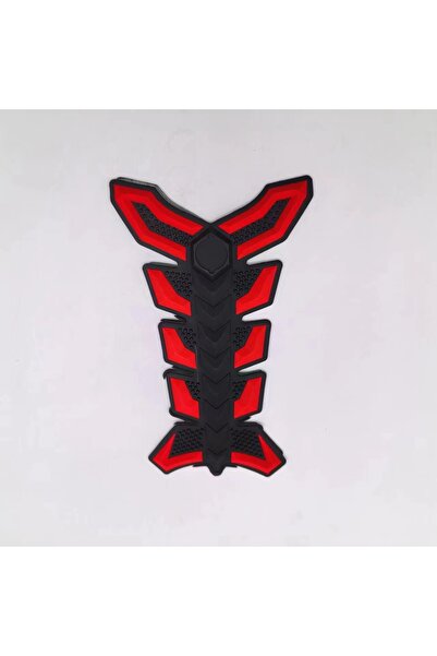 Choice غطاء واقي لخزان وقود الغاز والزيت من المطاط ثلاثي الأبعاد باللون الأحم...