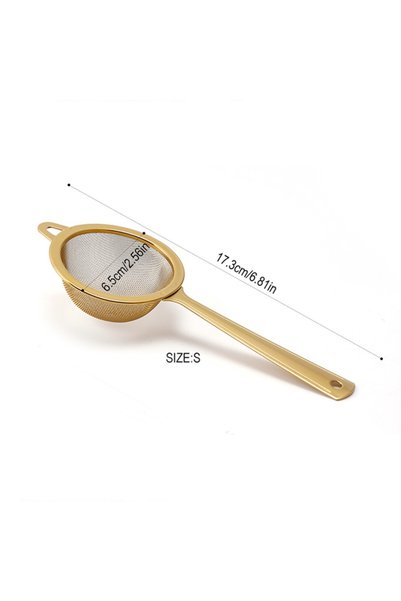 Choice5 Gold-6.5cm New Stainless Steel Matcha Sifter Very Fine Mesh Rust-Proo...