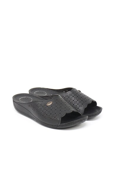 Nesil Shoes Γυναικείες Παντόφλες Bento 16007 Μαύρες Ανατομικές