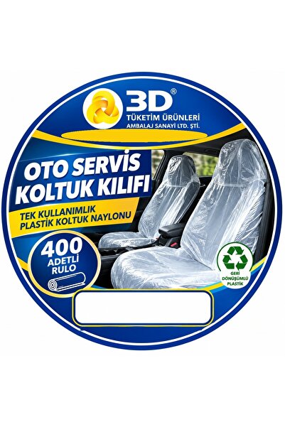 3DTÜKETİM OTO SERVİS KILIFI - OTO KOLTUK POŞETİ - OTO KOLTUK KILIFI - RULO PO...