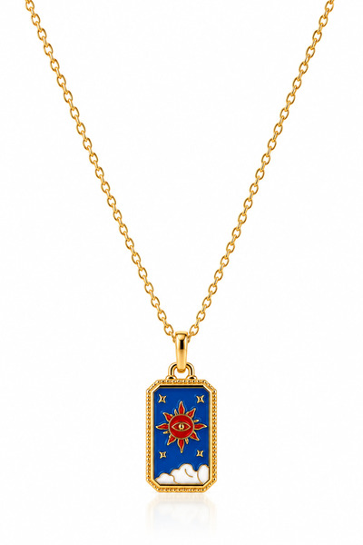 STELLE Red Sun Tarot Necklace