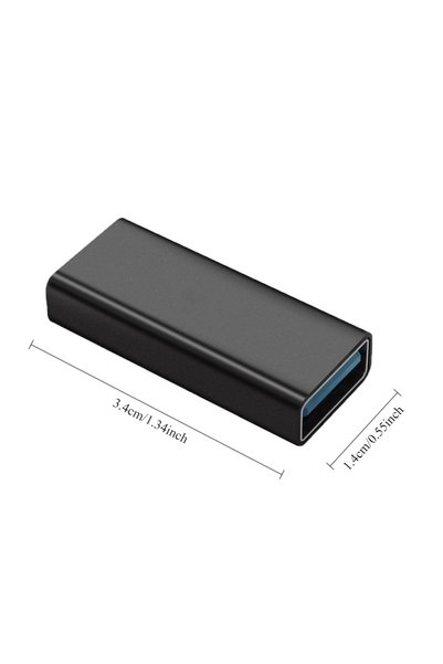 choice2 محول USB إلى USB 3.0 أسود اللون، محول USB أنثى 3.1 إلى USB أنثى، محول...