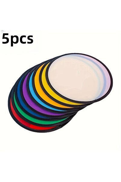 Choice 9.5 inches 5 random colors 5 Pcs Foldable Hand Fans, Portable Pocket F...