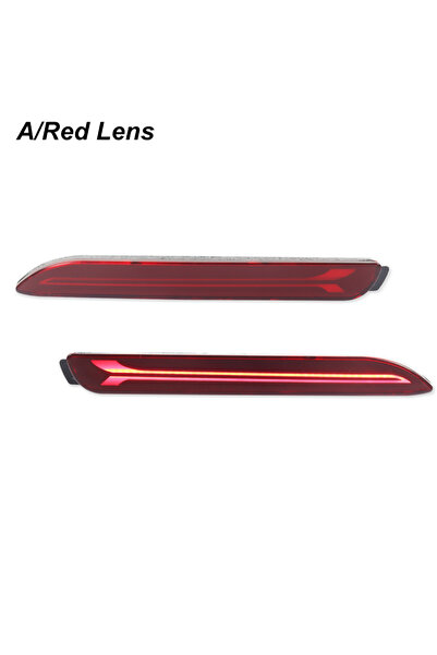 choice2 A Red Lens LED Car Rear Bumper Reflector Tail Brake Light For Toyota ...