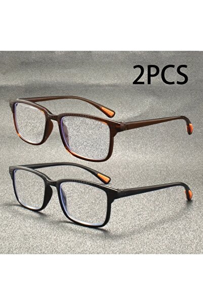 Choice5 +300 MULTI 2pcs New Men Women Round&Square Frame Boho Y2K Reading Gla...
