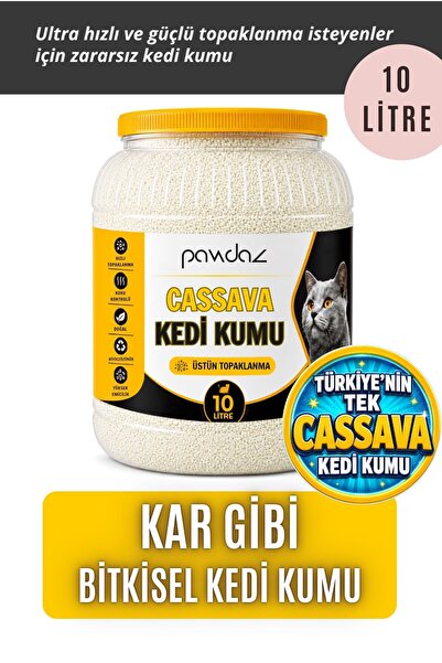 Cassava Kedi Kumu 10 LT - Hızlı ve Güçlü Topaklanma