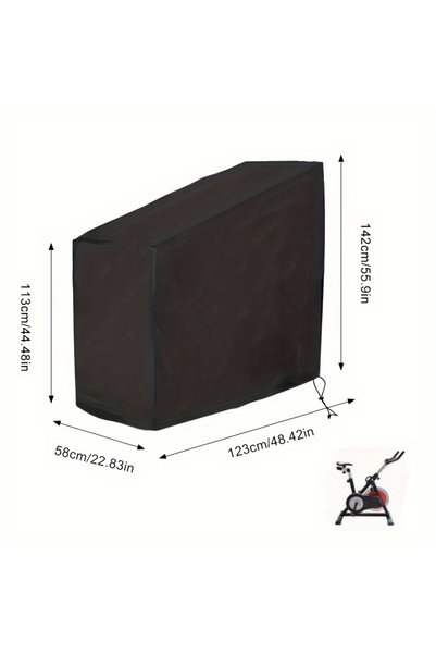 Choice غطاء دراجة رياضية أسود مقاوم للماء مقاس 123x58x113x142 سم - غطاء دراجة...