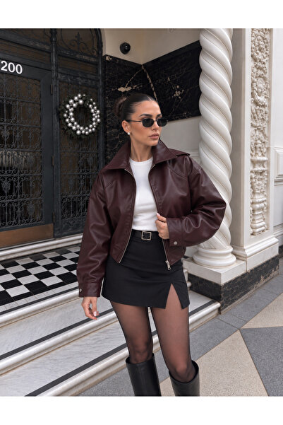 MODA LUXVESTİMENTA Deri Bomber Deri Ceket