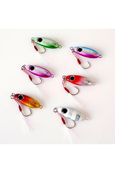 Choice 5.5g 6pcs 6pcs Micro Metal Jigging Fishing Lures 5.5g/7.5g/10g/14g/17g...