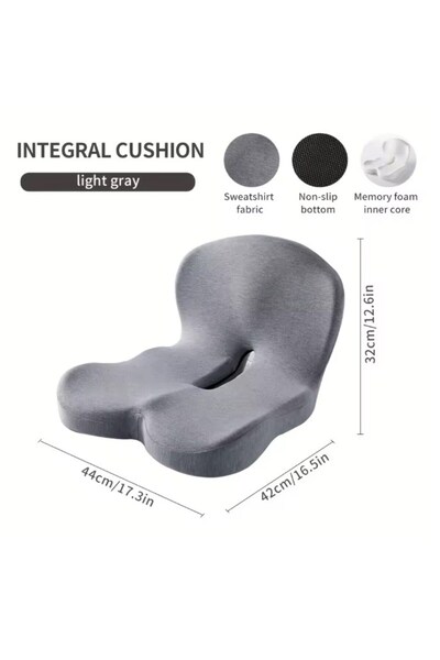 choice2 light grey Memory Foam Cushion Interior Accessories Pillow Car Seat W...