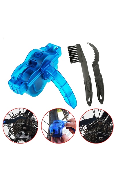 choice2 3pcs Chain Cleaner Cleaning Bicycle 3D Chain Brush Wash Tool Set MTB ...