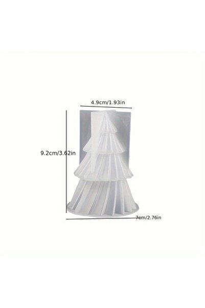 Choice1 S Christmas Tree Scented Candles Silicone Mold DIY Aromath Candle Soa...