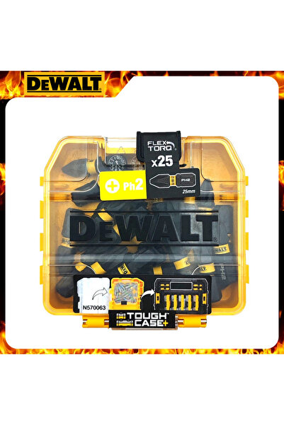 Choice ديوالت DT70555T طقم مفك براغي كهربائي FLEXTORQ PH2 25 مم مع 25 قطعة من...