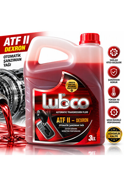 LUBCO New Yeni Model Atf Iı Dexron 2 Otomatik Şanzuman &direksiyon Yağı 3 Lit...