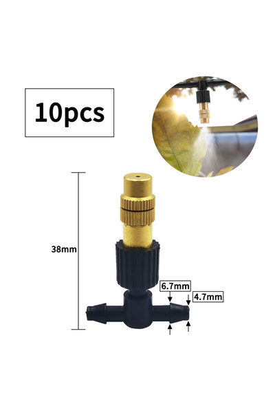 Choice1 A- 10Pcs 10pcs 4/7PVC Outdoor Misting Cooling System Garden Irrigatio...