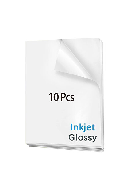 Choice1 10Pcs A4 Glossy 10/20Pcs A4 Glossy Vinyl Stickers Self-Adhesive Water...