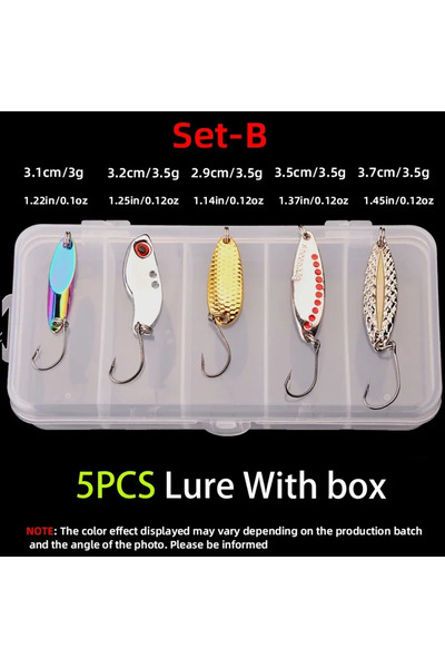 Choice 5PCS Set B 3g/10g/15g Metal Vib Fishing Lure set Sinking Hard Metal VI...