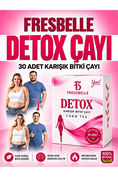 FreshBelle Özel Formul Detox yardımcı Form Çay 30 adet