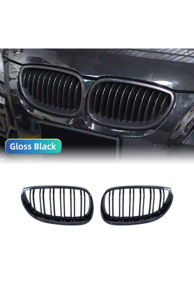 Choice Double Line Black Car Front Bumper Grille Kidney Racing Grill Grilles ...