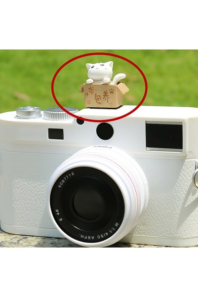 Choice WHITE Cute Cat Hot Shoe Cover Dust Plug Universal DSLR/Mirrorless Came...