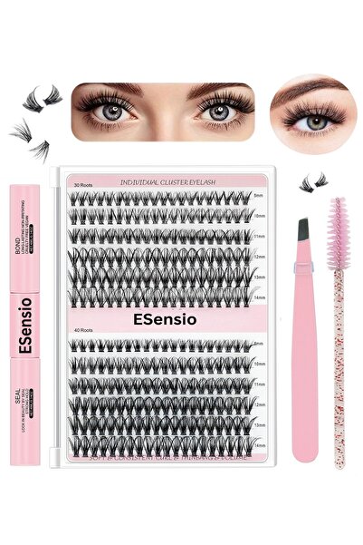 ESensio Set Gene False Lash Mix 240D – 240 Smocuri D–Curl 30D/40D, 0.07mm (8–...