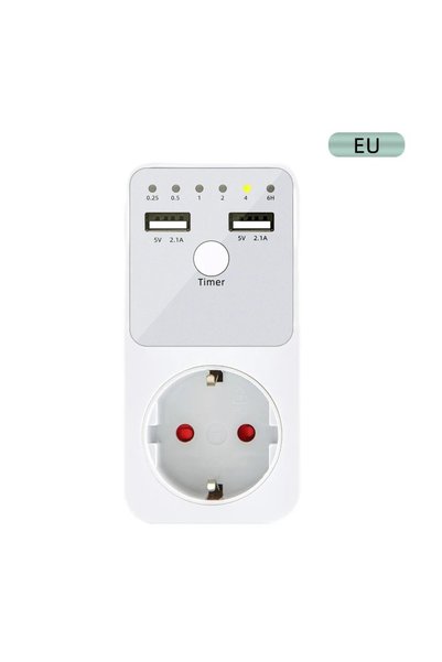 Choice1 EU Plug Electronic Timer Switch 6 Hour Programmable Countdown Intelli...
