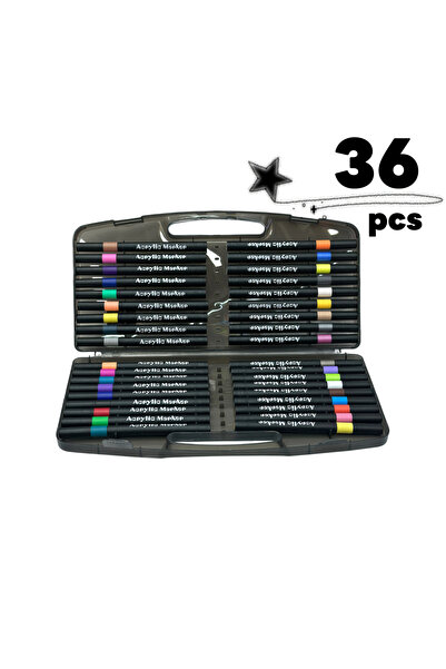 Choice 36pcs Soft Brush Tip Acrylic Marker Pens – Vibrant, No Bleeding, Ideal...