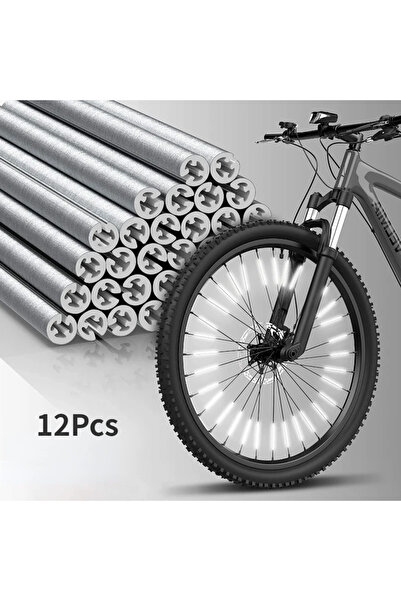 Choice5 PURPLE Tube Warning Strip 12Pcs Reflective Mount Clip Bicycle Wheel S...