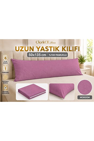 Çiçekce Home evinize renk katar Yastık Kılıfı Uzun Yastık Kılıfı 50x135 cm Fe...