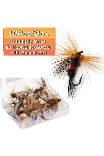 Choice 10pcs 5/10/20Pcs Insects Flies Fly Fishing Lures Dragonfly Topwater Ba...